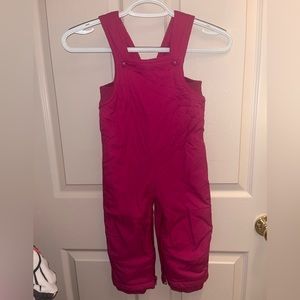 Children’s Place Girls 24 mos. winter overalls- Pink